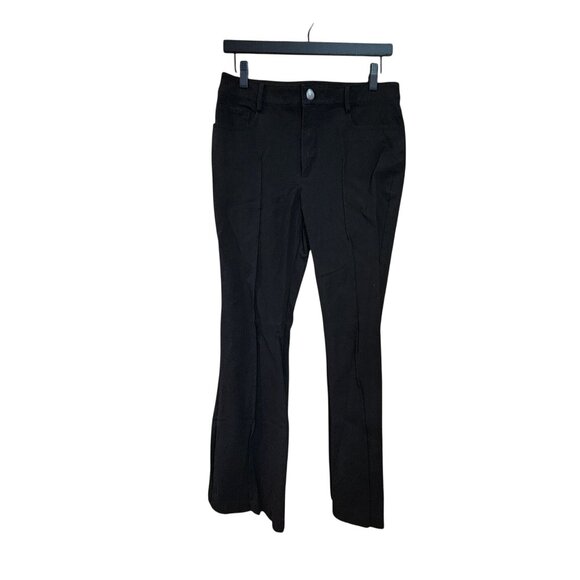 Loft Womens Tummy Control panel Black Bootcut Pants Size 6 Stretch Cotton Blend - Picture 4 of 4
